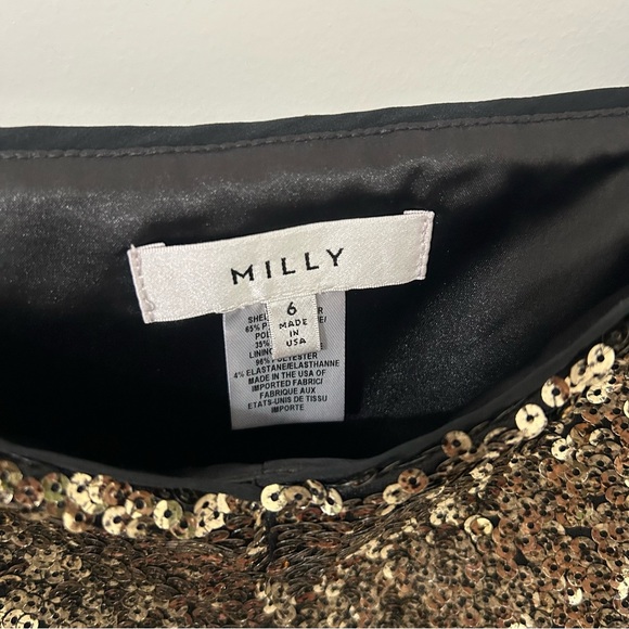 Milly | Women’s Sexy Gold Sequins Corset Crop Top | Size 6 - Picture 7 of 7